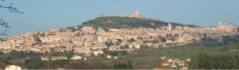 View of Assis from Garden